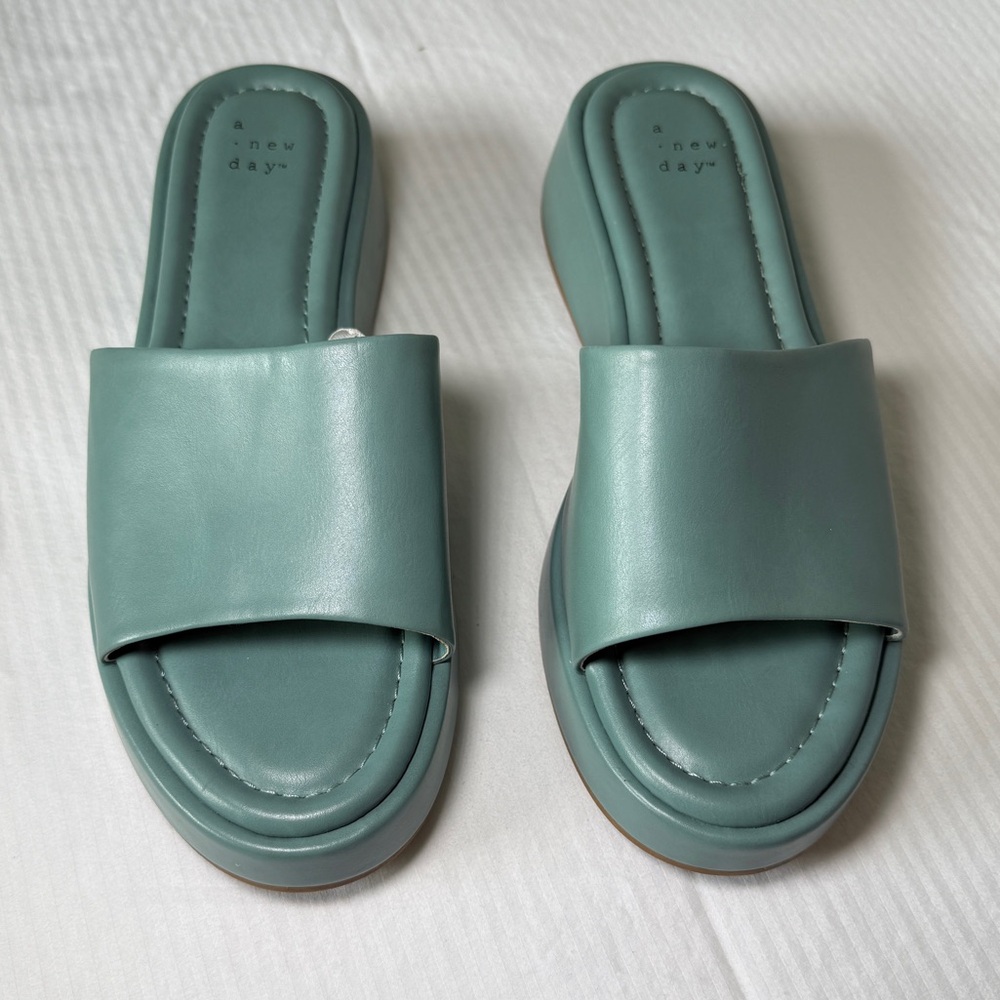 A New Day Women's Teal Mules |Size 8.5